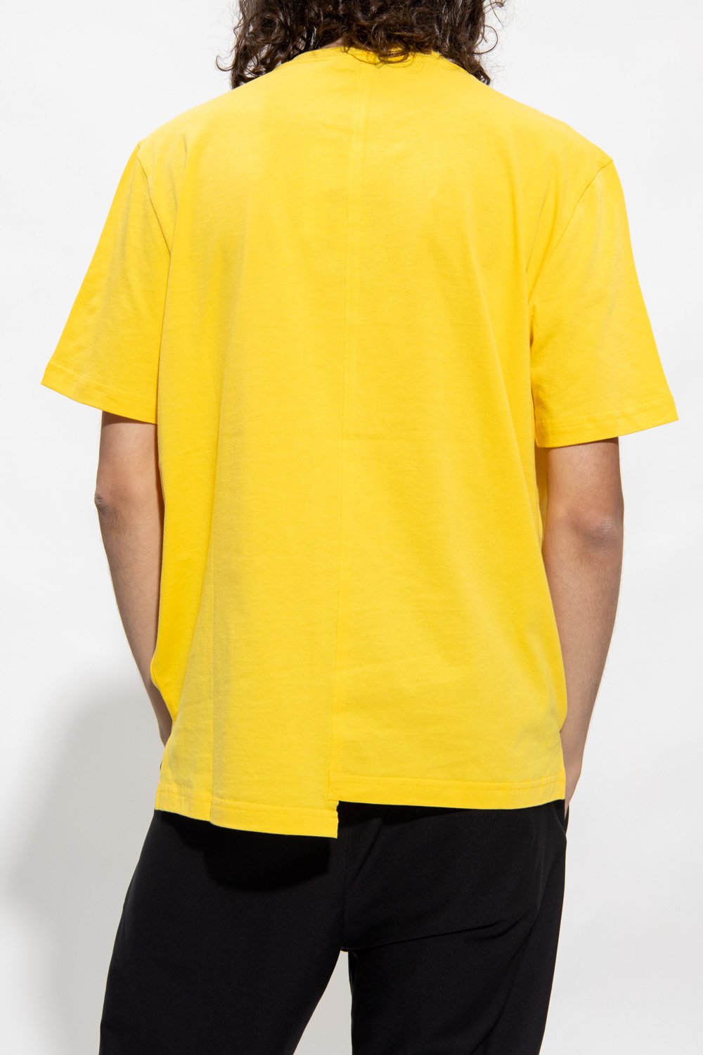 【関税込み】Lanvin Futureエディション イエロー Tシャツ Lanvin White & Yellow Future Edition Print Long Sleeve T
